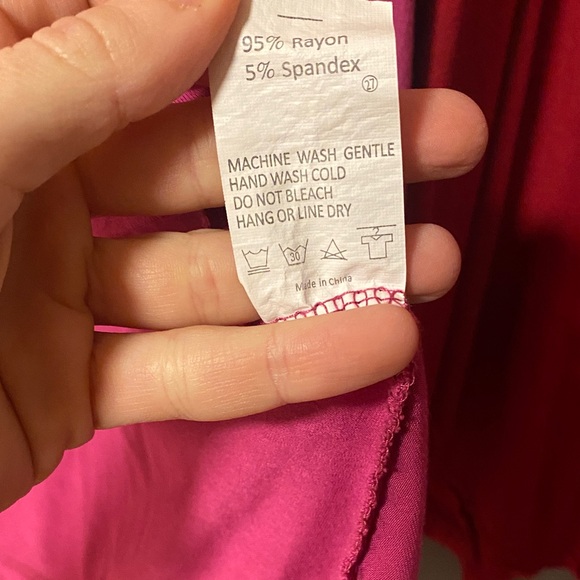 Women's Red and Pink Tunic Tops Bundle Size 2XL JollieLovin - Picture 4 of 4